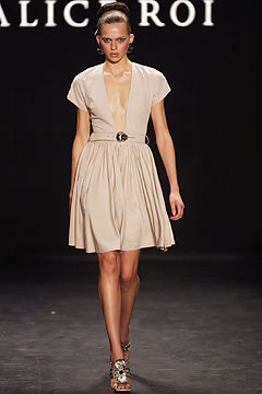 beige silk v-neck mini dress