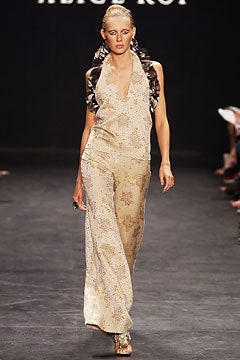 beige silk sleeveless jumpsuit