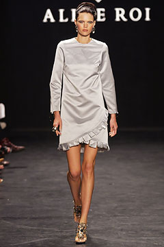 gray silk fitted mini dress