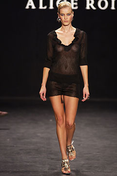 black mesh fitted mini dress