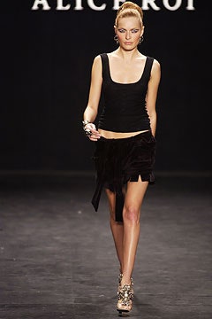 black velvet fitted fringed short skirt