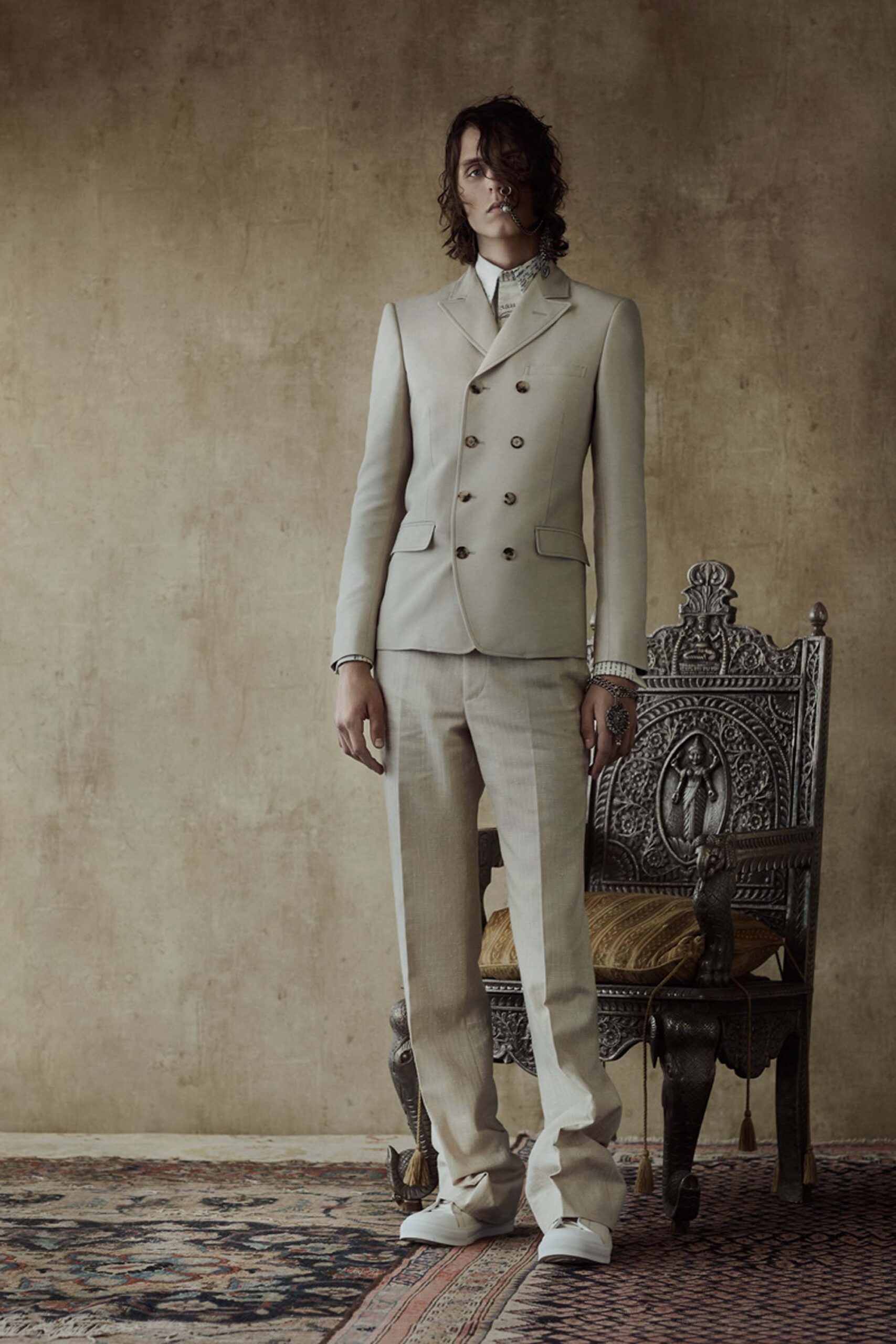 white leather shoes