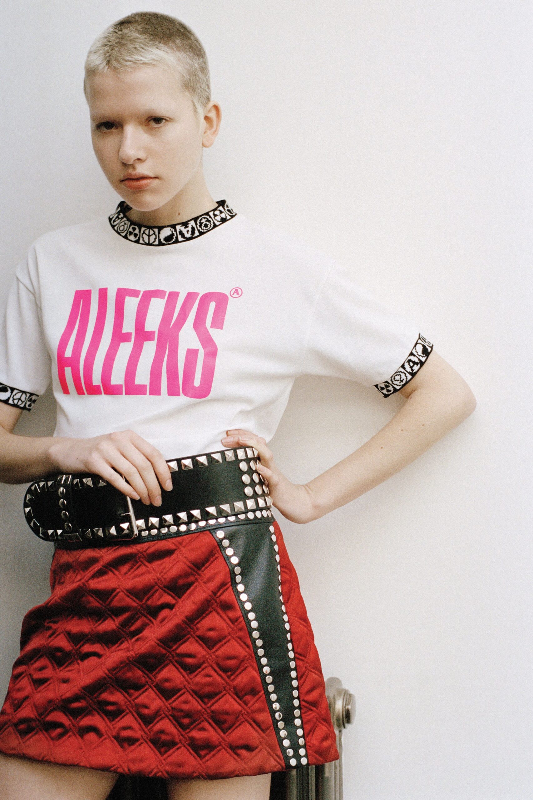 black spiked belt