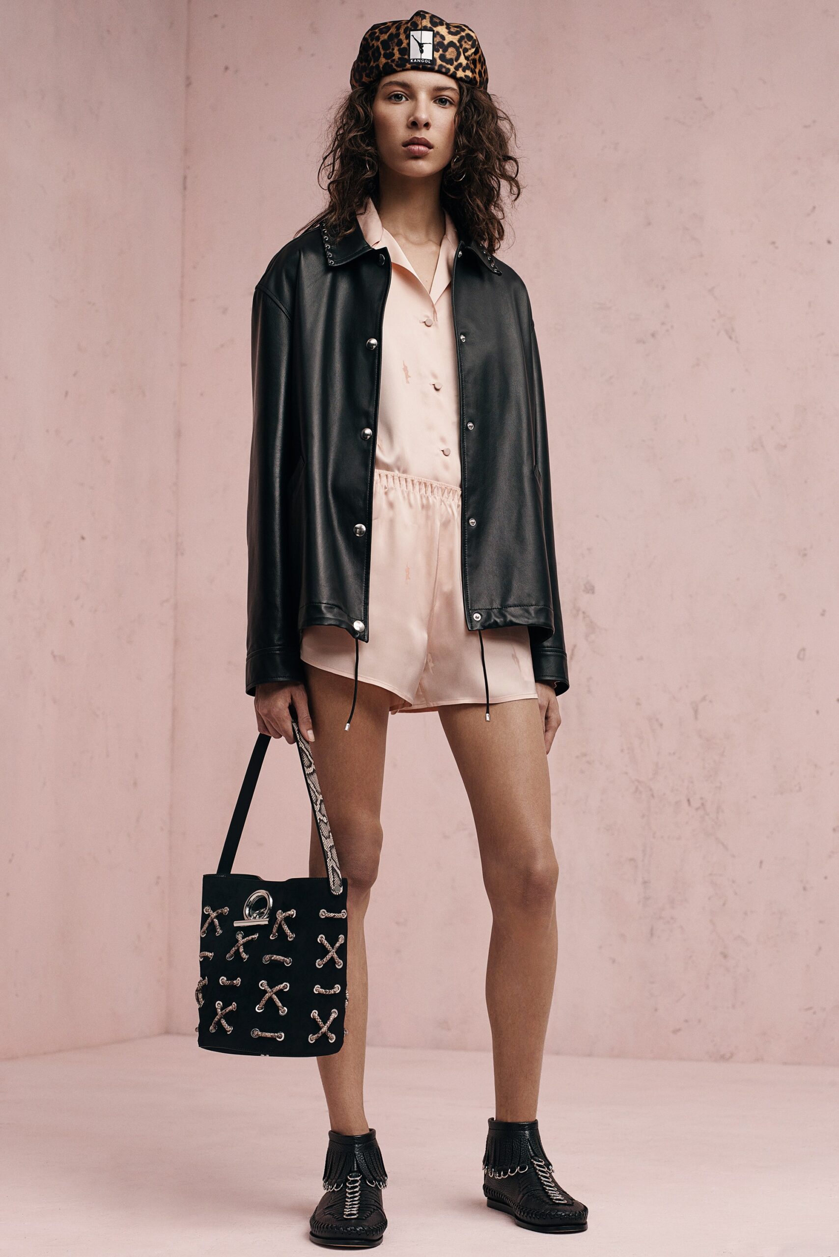 pink silk sleeveless collared fitted romper
