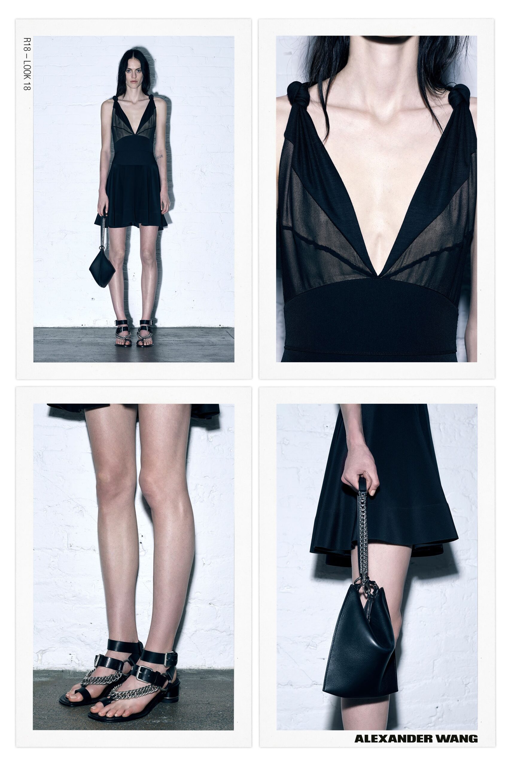 black fitted mini dress