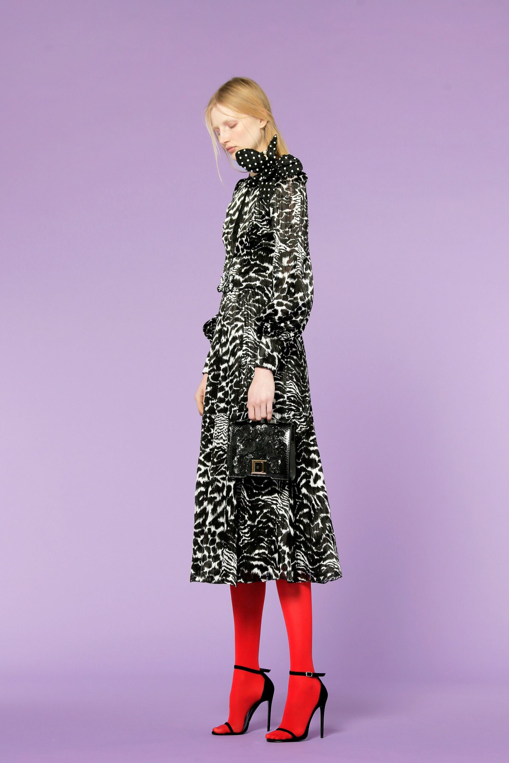 black leather structured bag