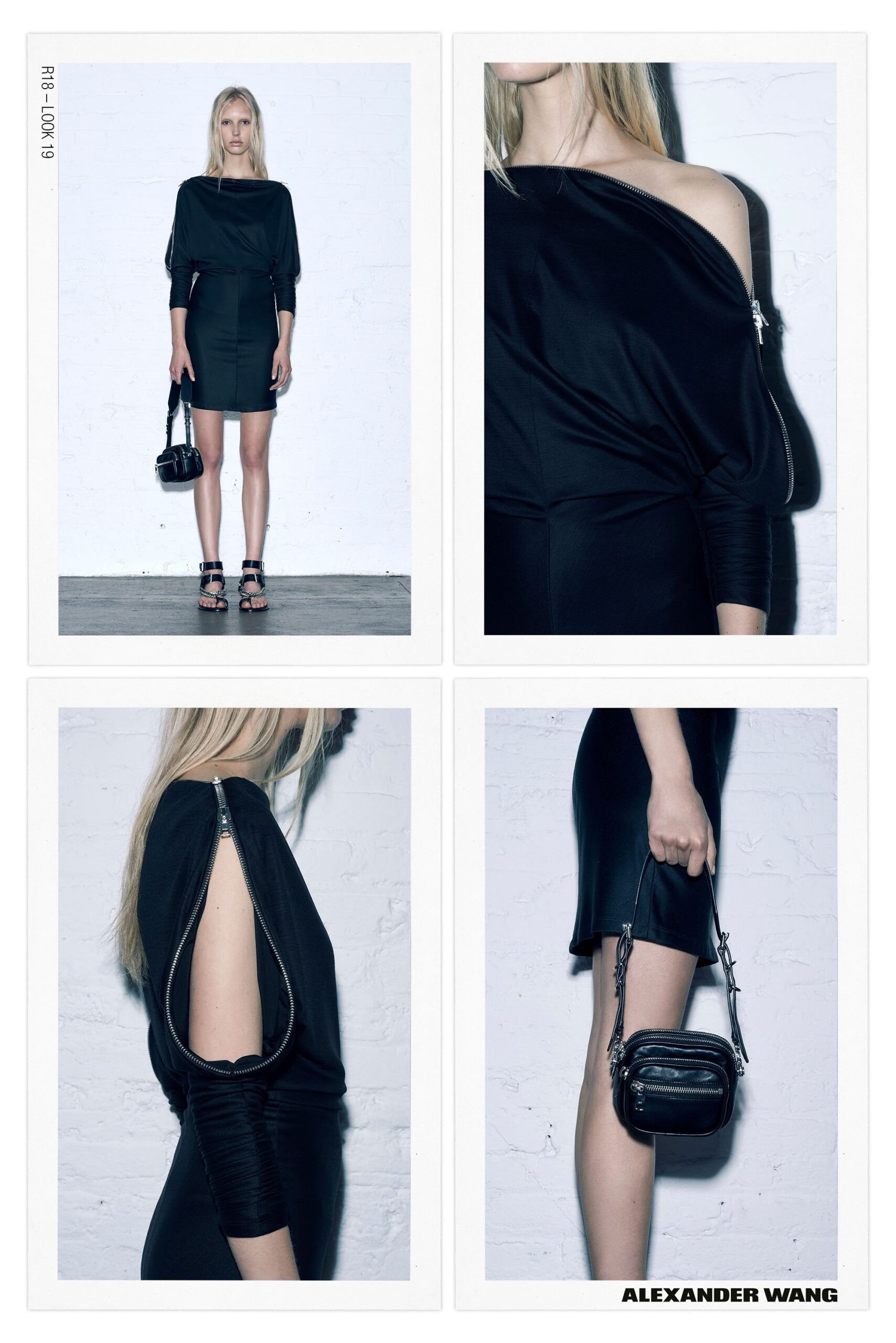 black fitted mini dress