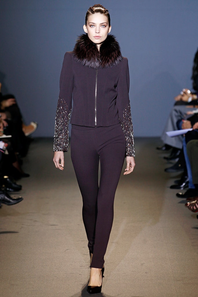 fitted black wool jacket and pants