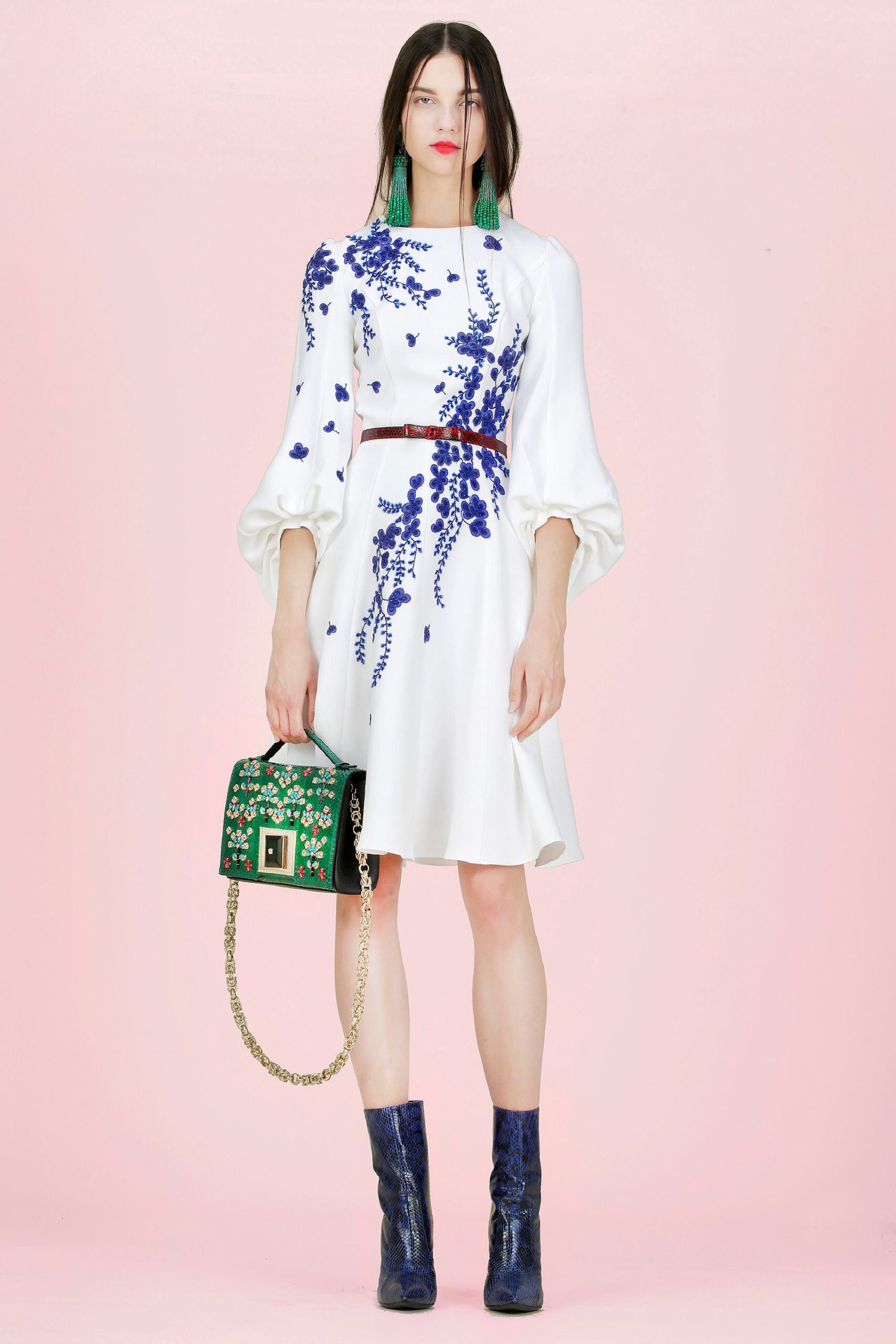 white embroidered mini dress