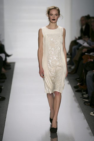 white silk sequined midi dress