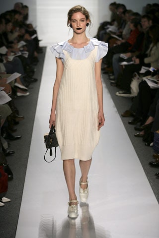 white pleated midi dress