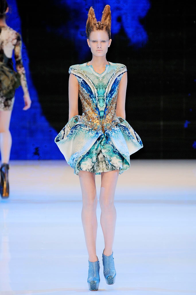 blue green embellished mini dress