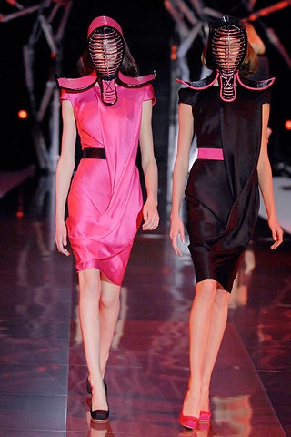 pink silk sleeveless v-neck fitted draped mini dress