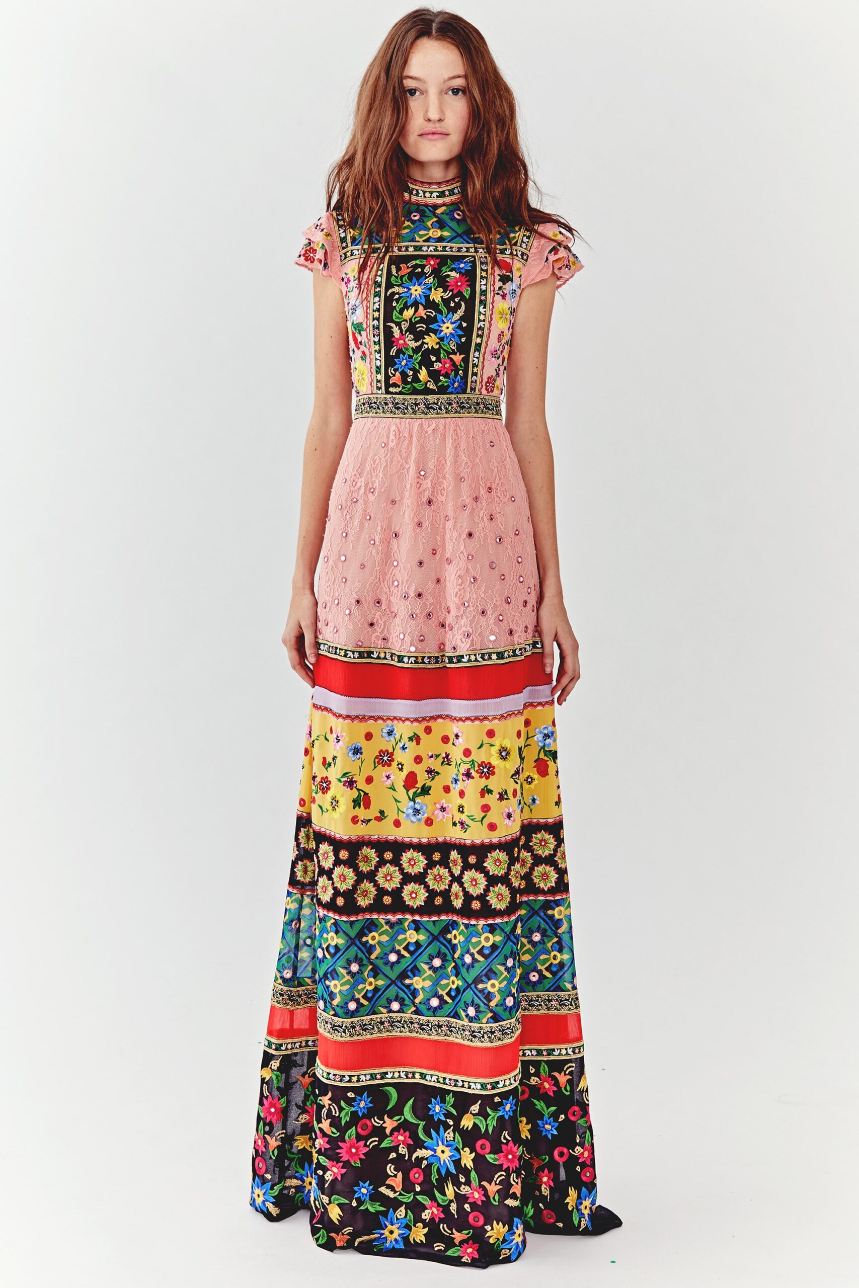 floral printed maxi dress