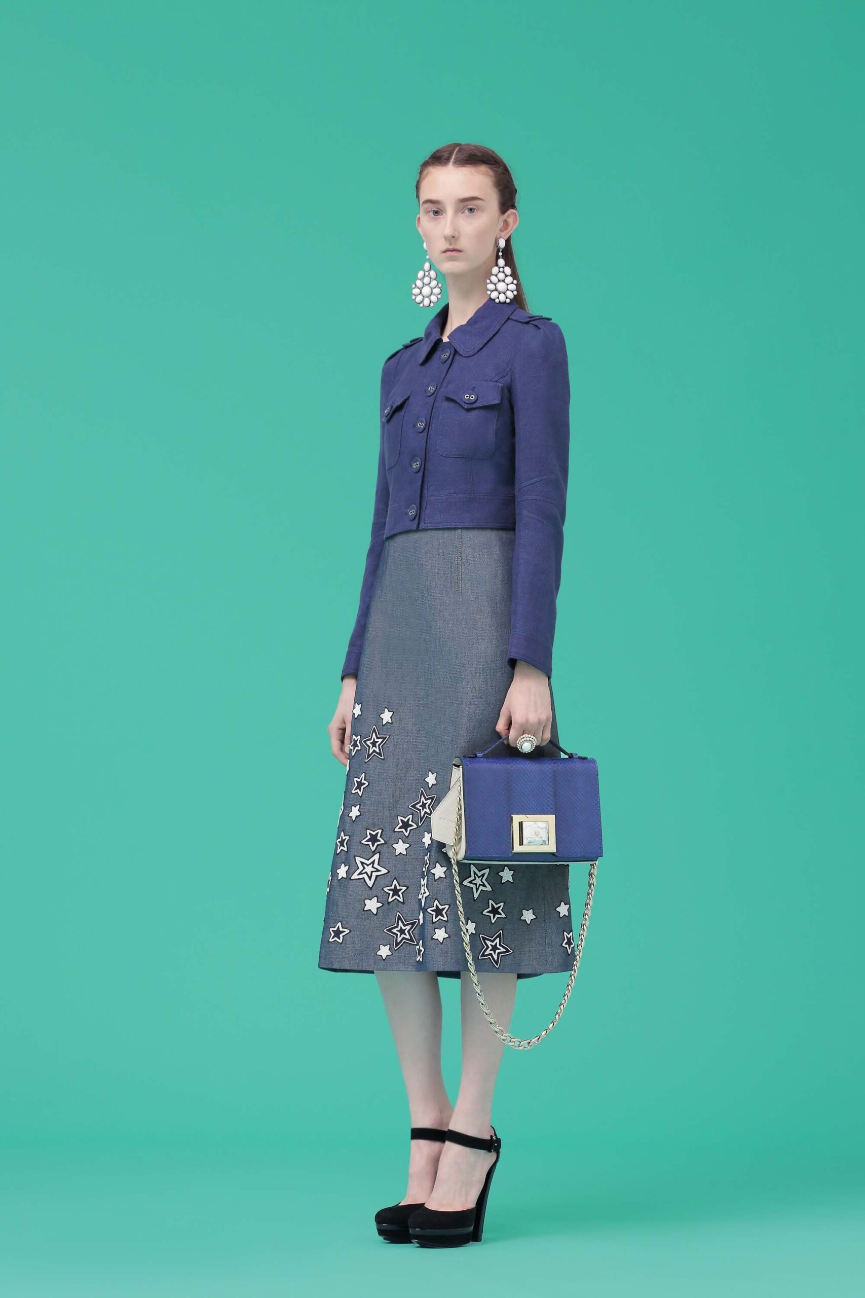 blue denim jacket and dress