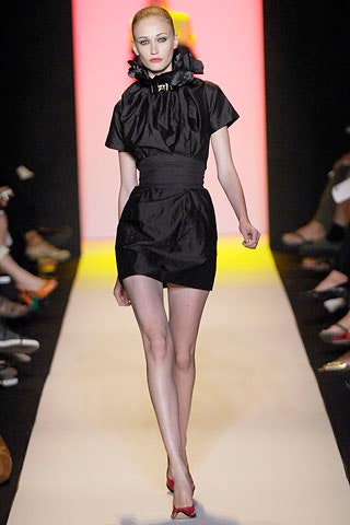 black silk fitted mini dress
