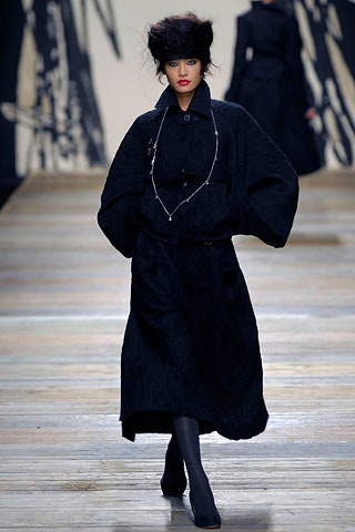 oversized black wool coat