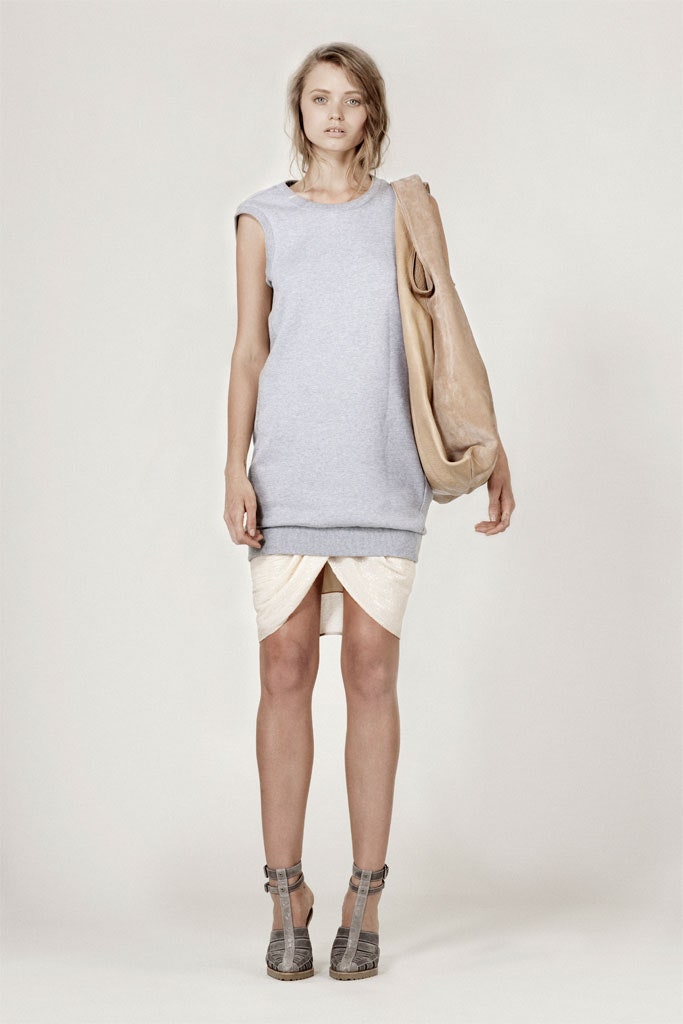 beige silk sleeveless v-neck fitted draped mini dress