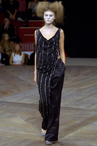 black silk sleeveless dress