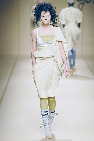 beige relaxed asymmetric dress