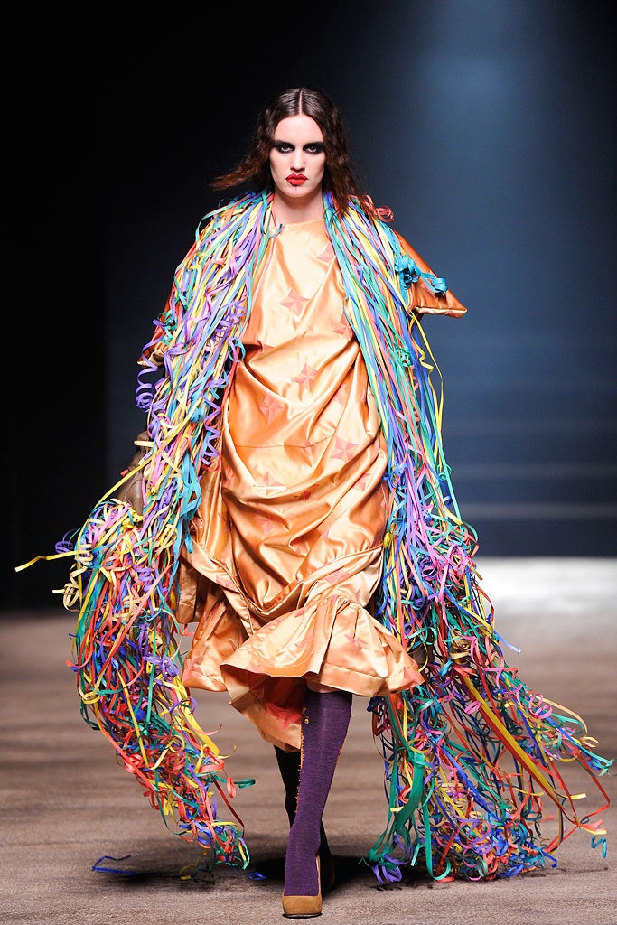 multi silk oversized fringed cape