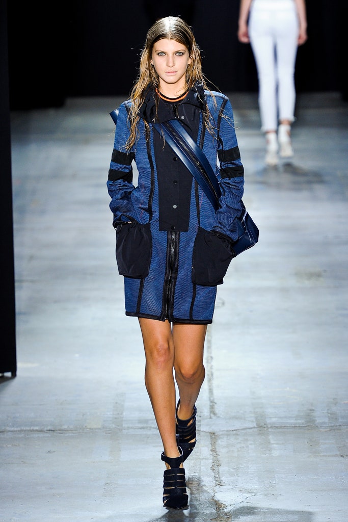 blue black fitted mini dress