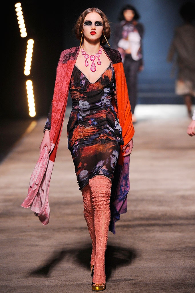 pink silk relaxed layered flowing scarf