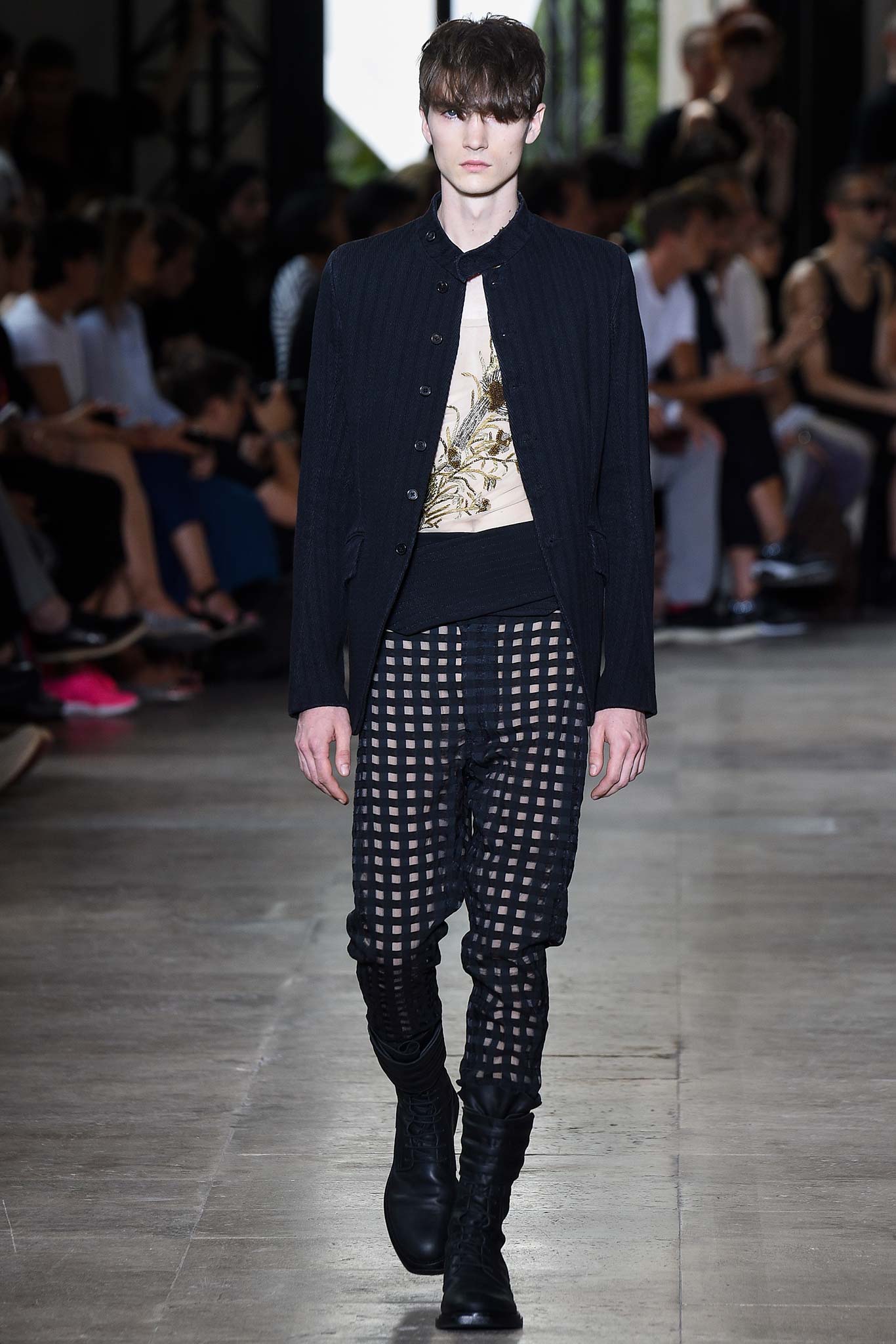 black structured jacket with fitted top