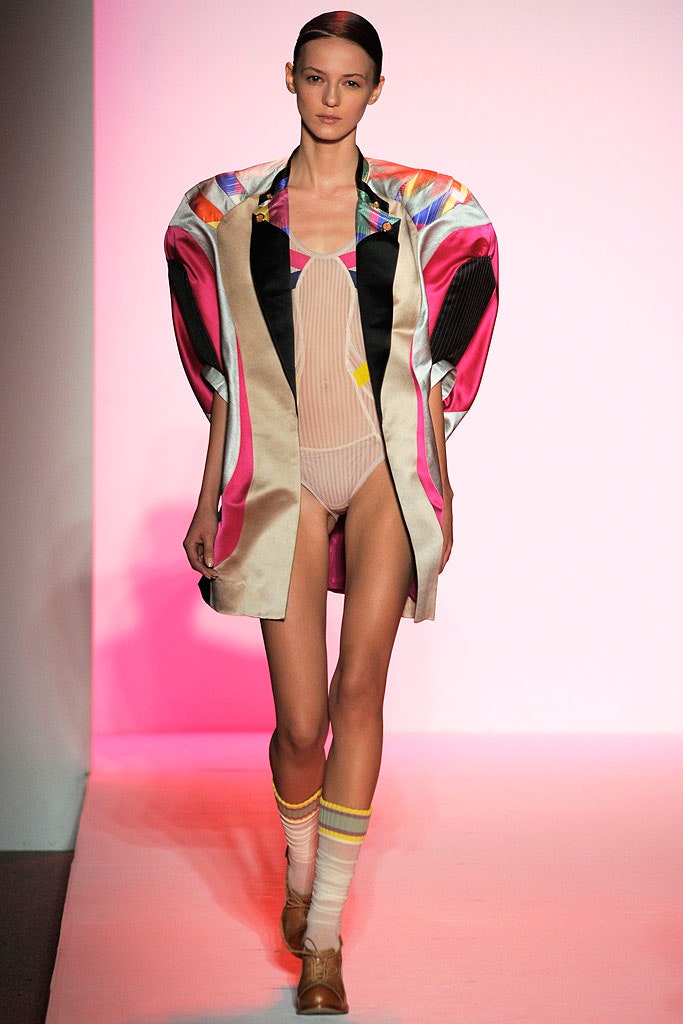 beige silk long-sleeve oversized layered coat