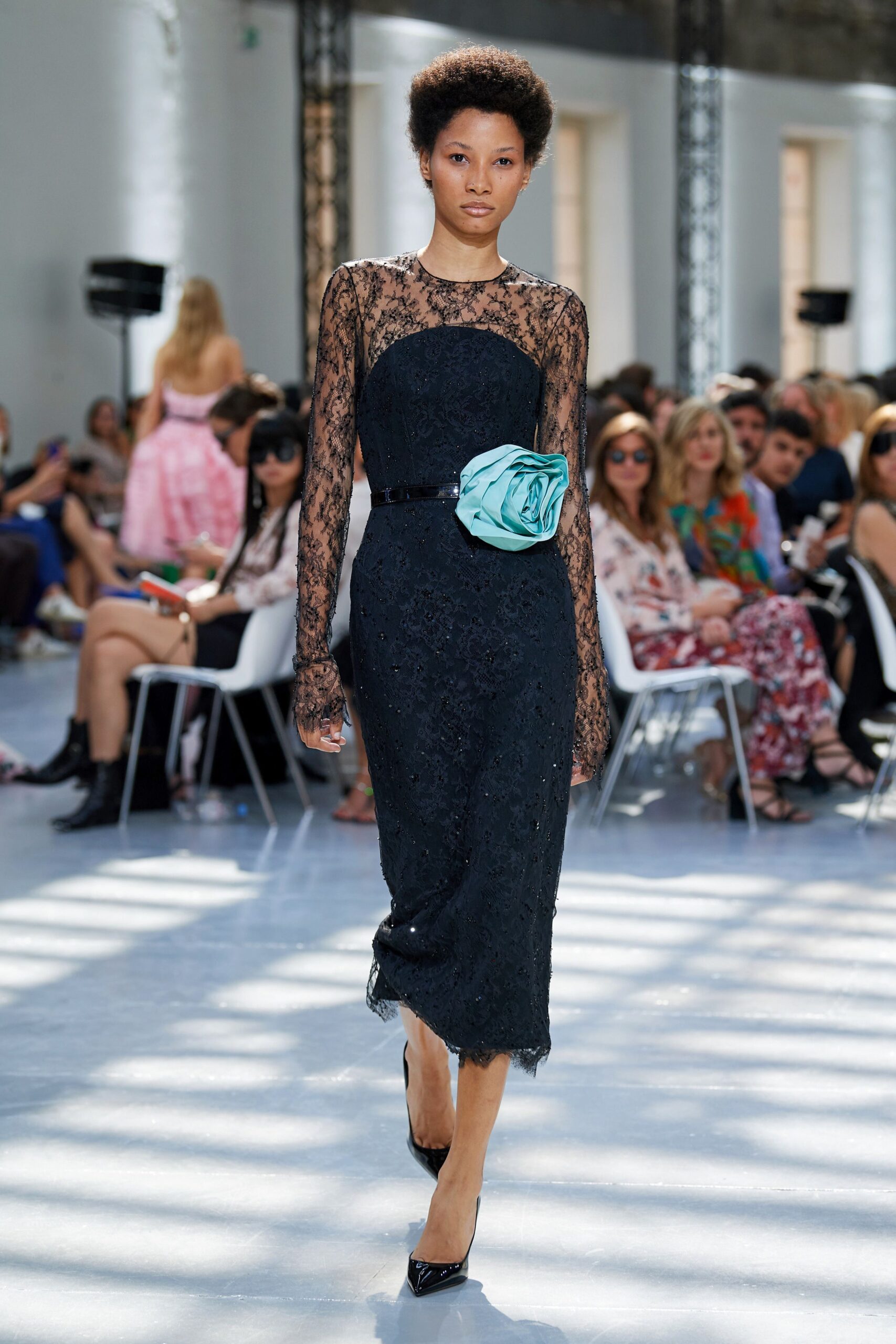 teal embellished bag