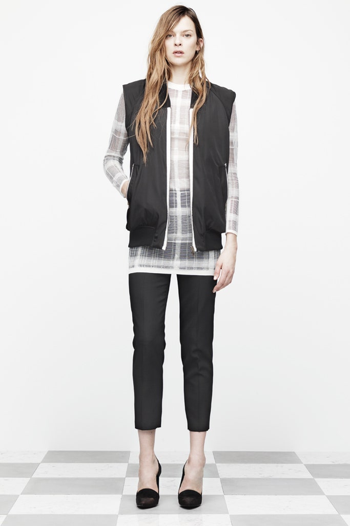 black vest with fitted top