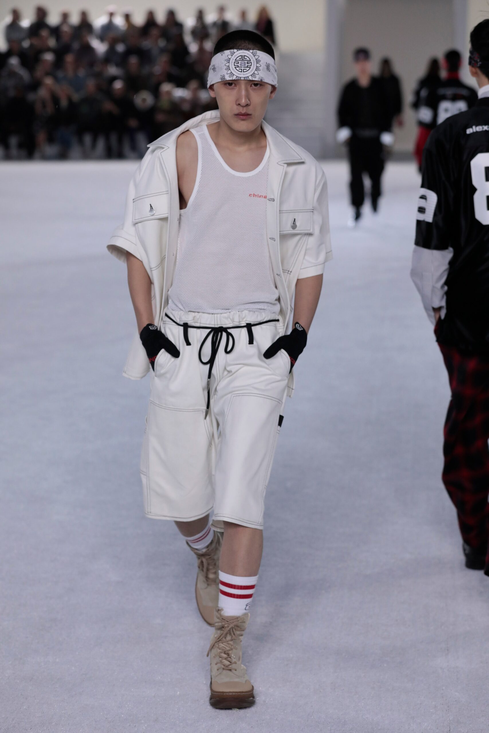 white relaxed shirt and shorts