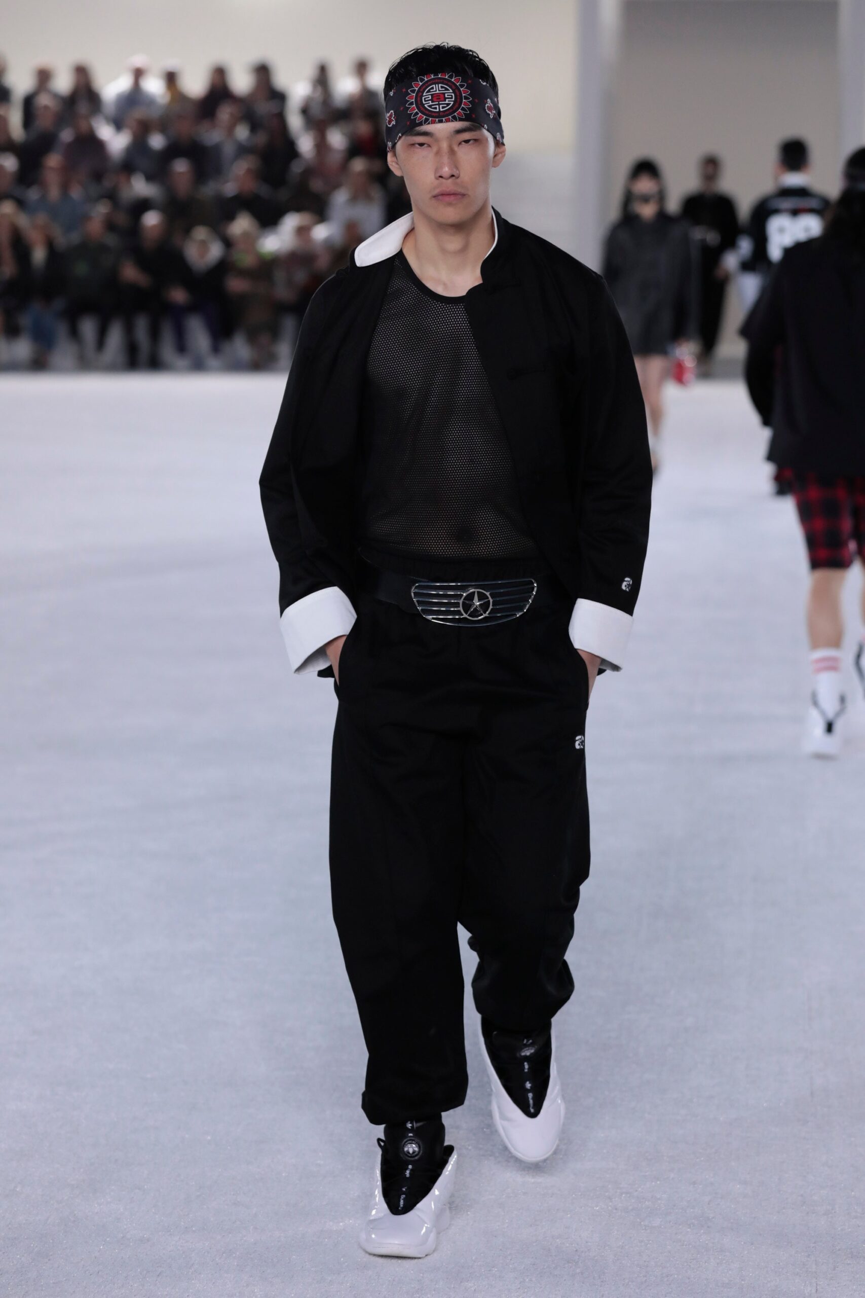 black relaxed jacket and fitted top