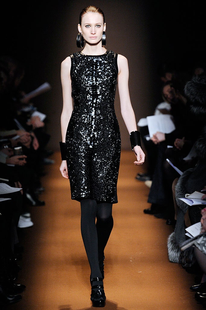 fitted black sequin mini dress