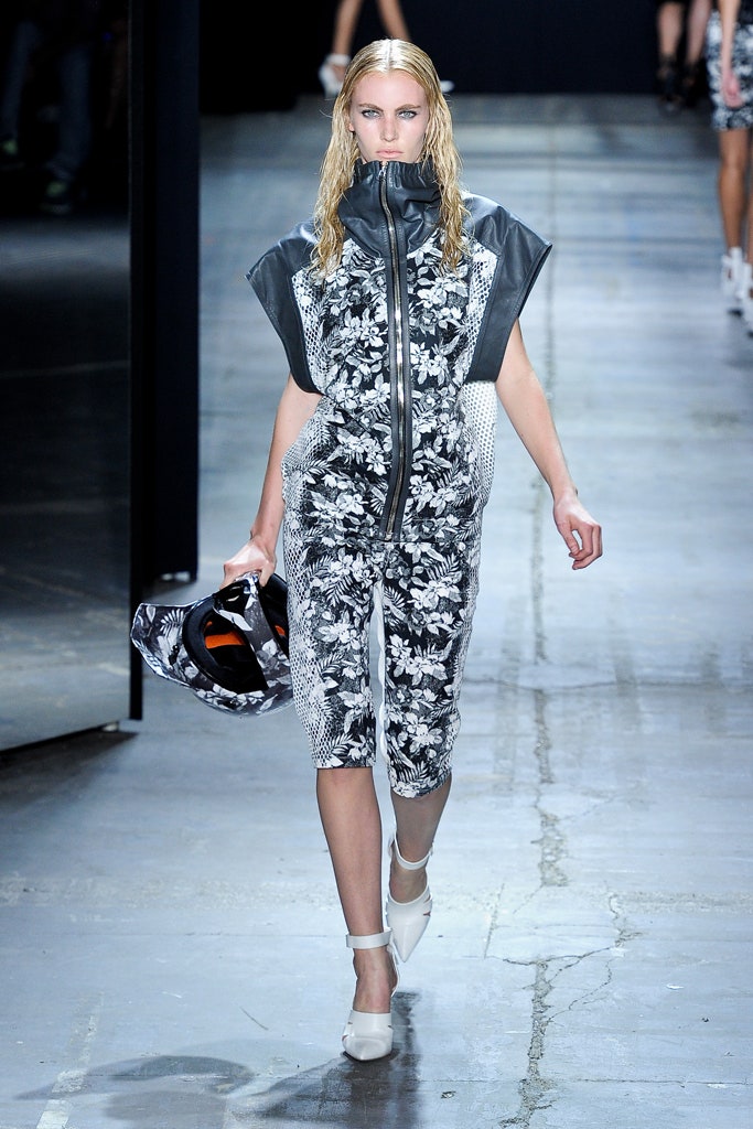 black and white floral jumpsuit