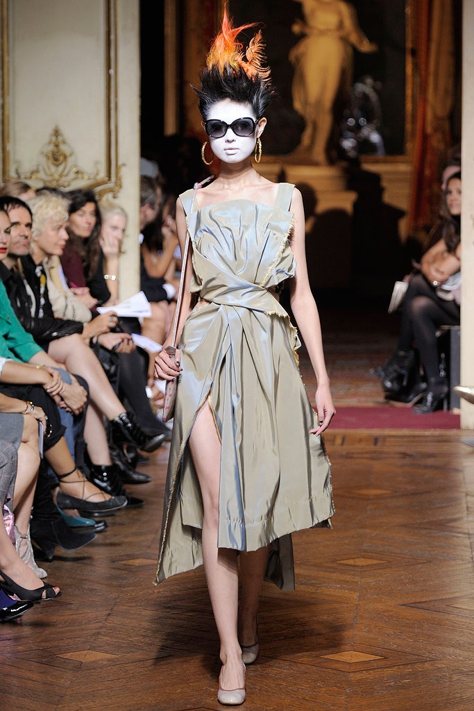 beige silk sleeveless dress