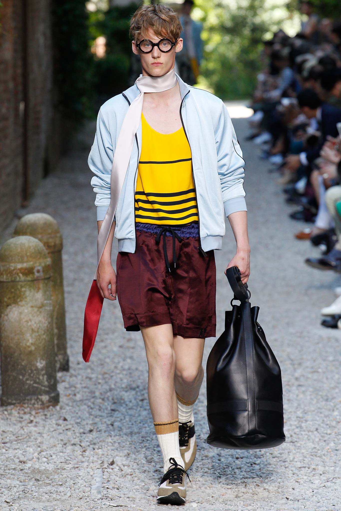 light blue jacket with tank-top