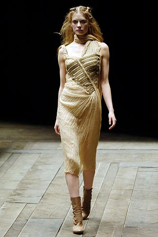 gold silk sleeveless dress