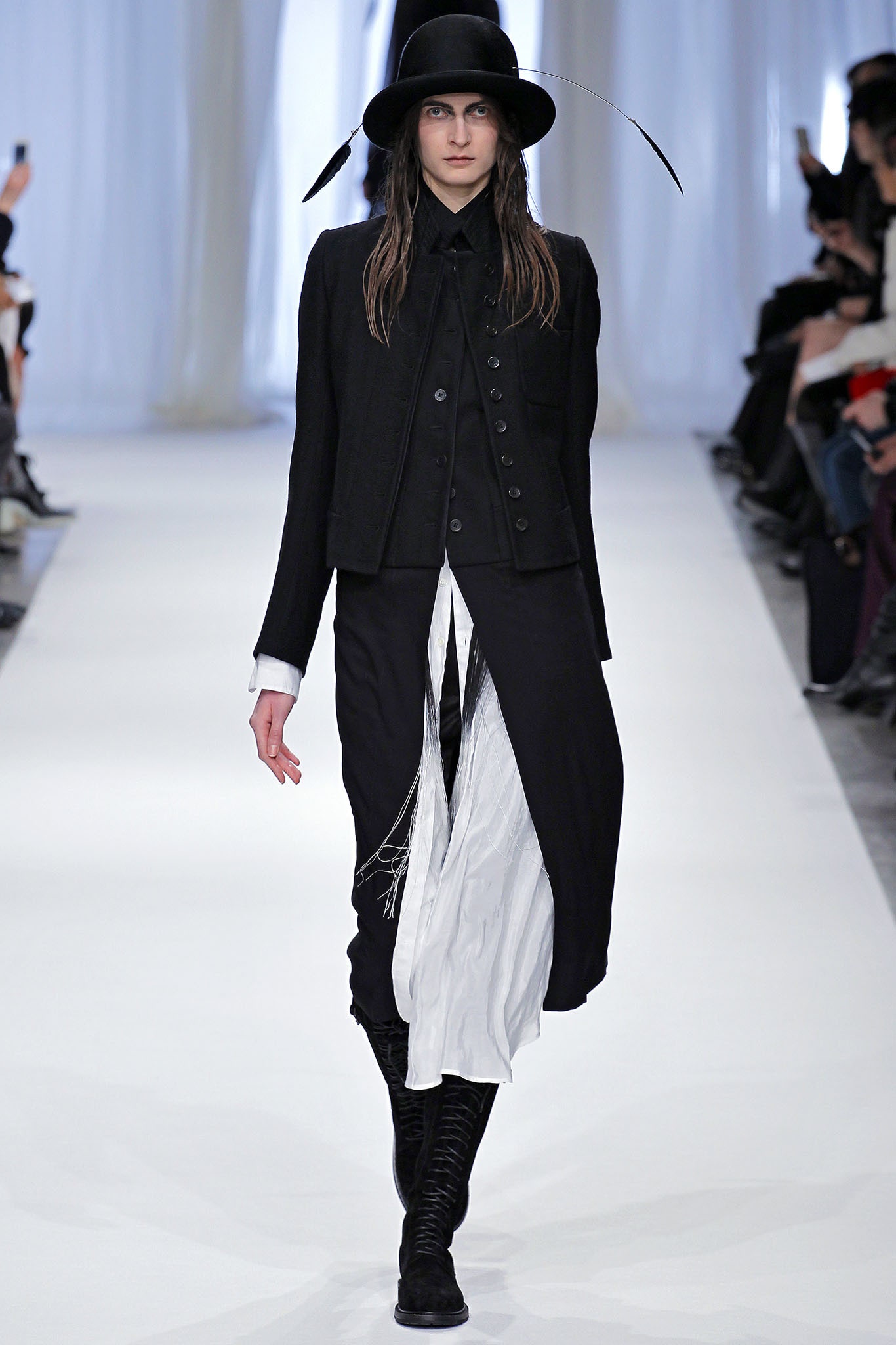 black fitted jacket and dress