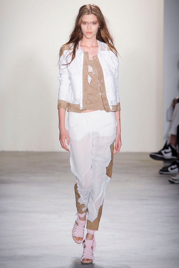 white chiffon relaxed pleated flowing pants