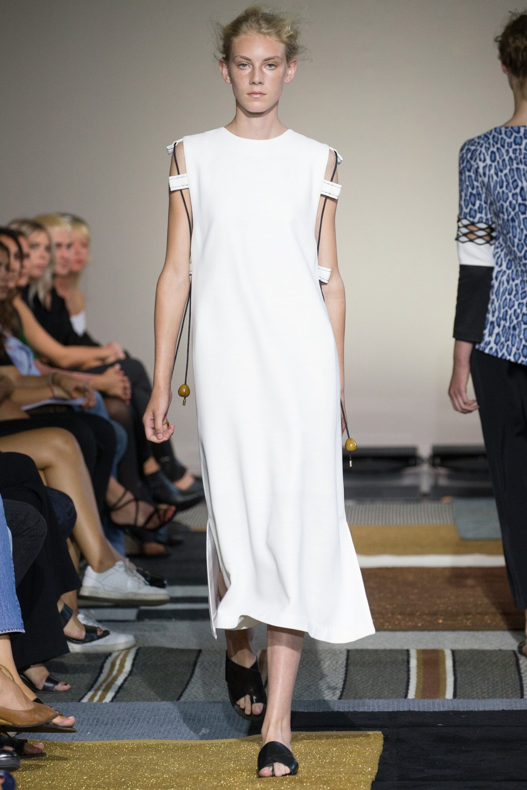white relaxed sleeveless dress