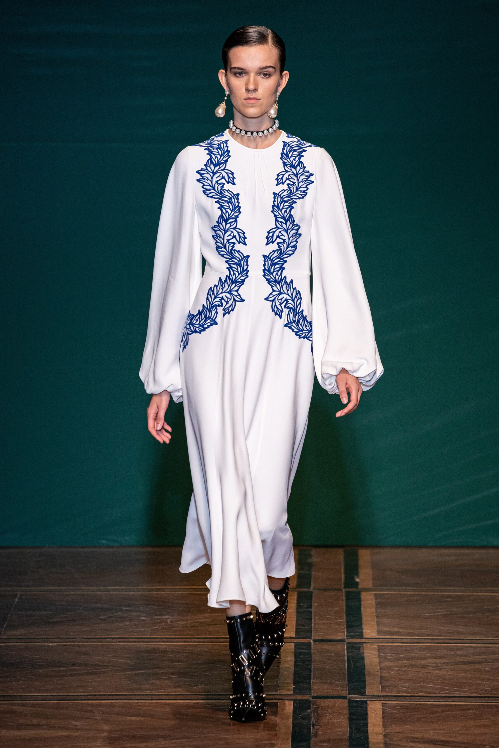 white silk relaxed dress