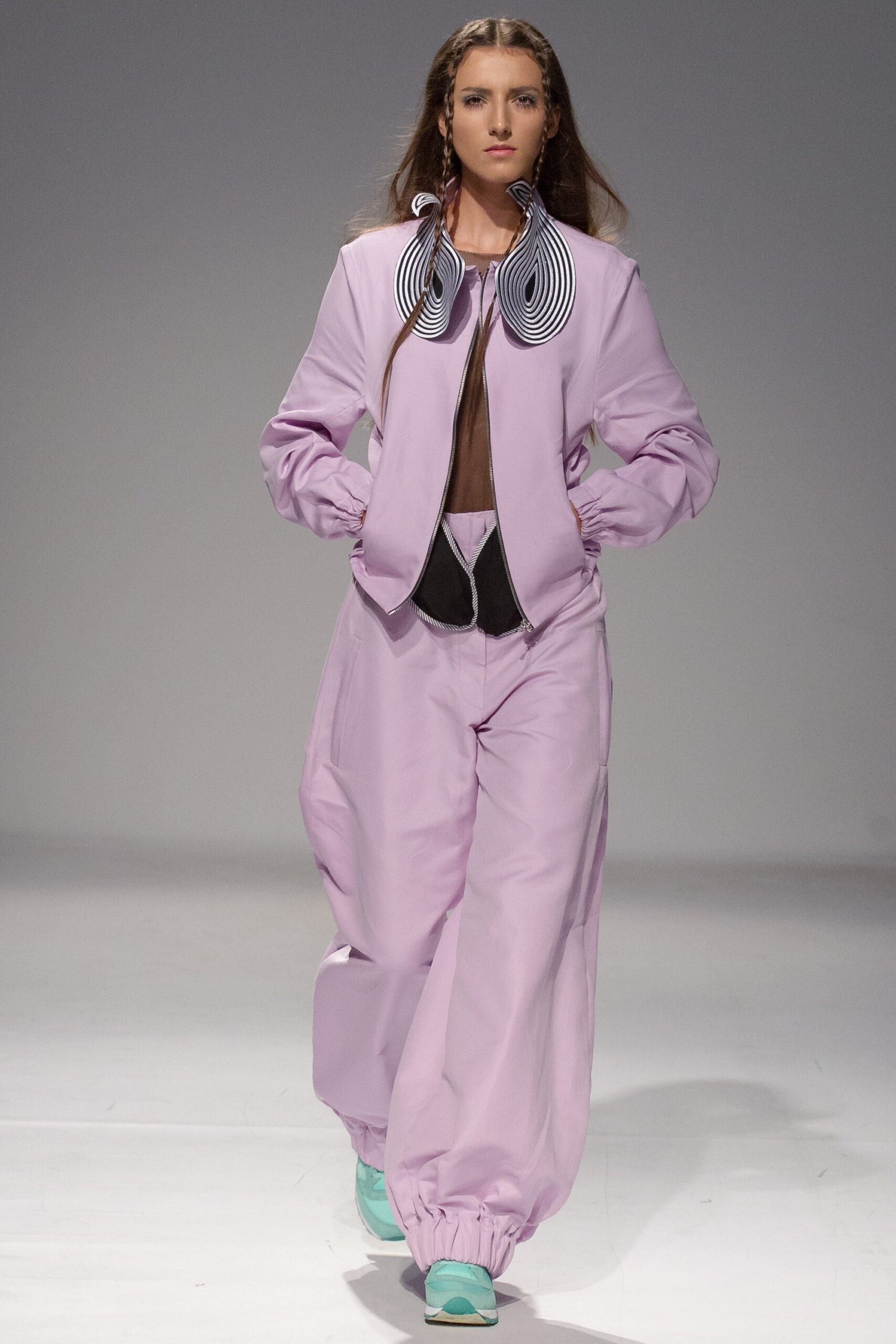 pink relaxed jacket and pants