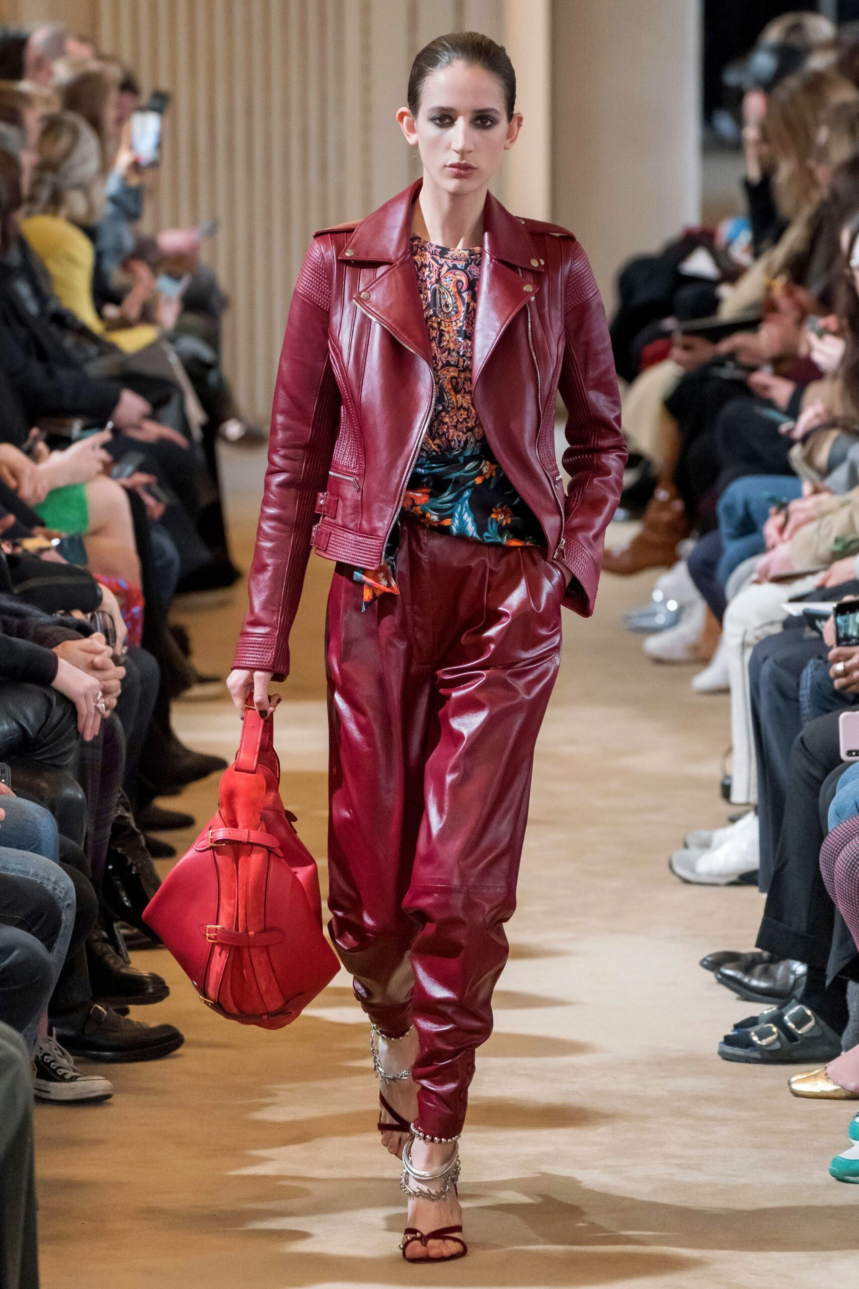 red leather jacket and pants