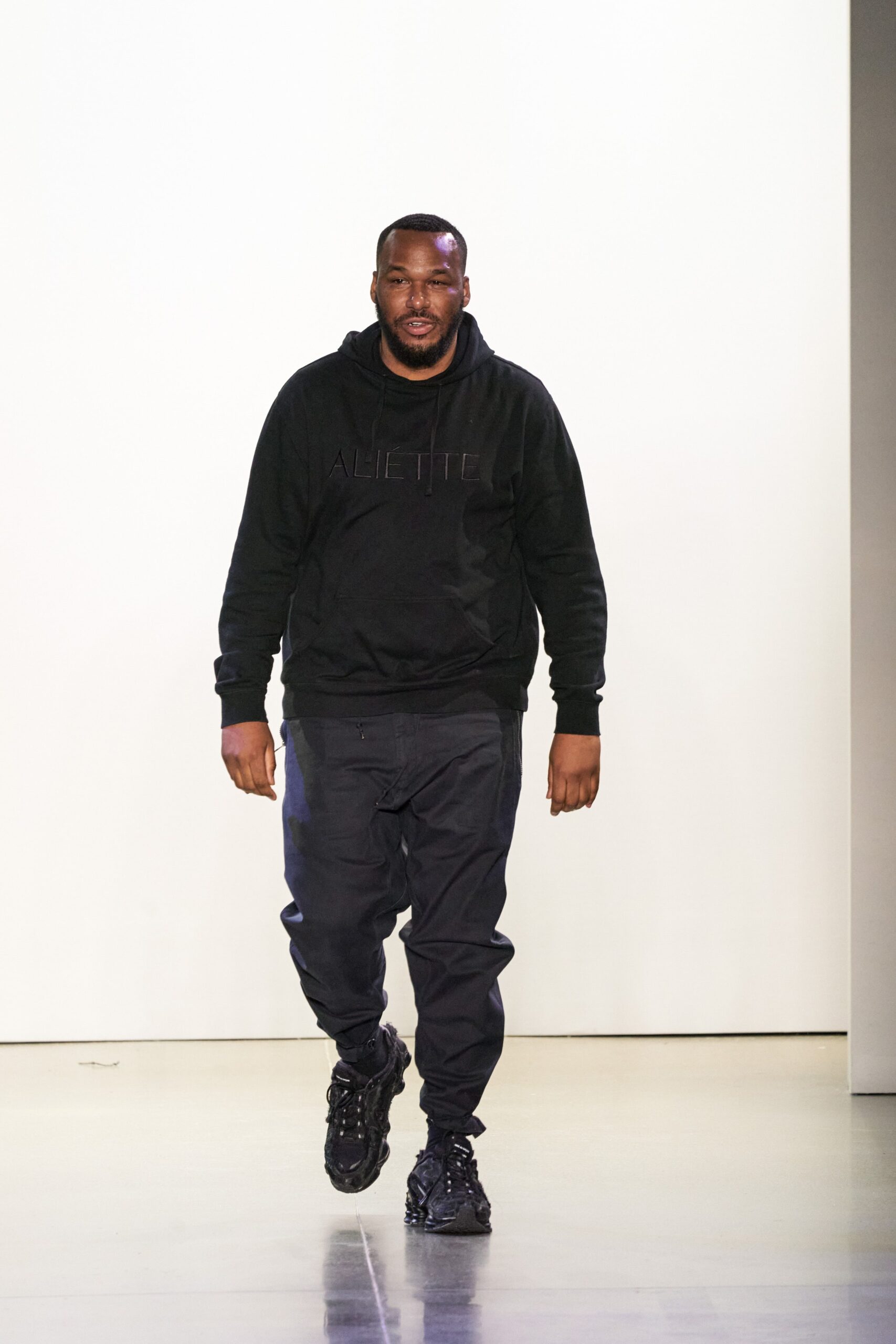 black relaxed hoodie and pants
