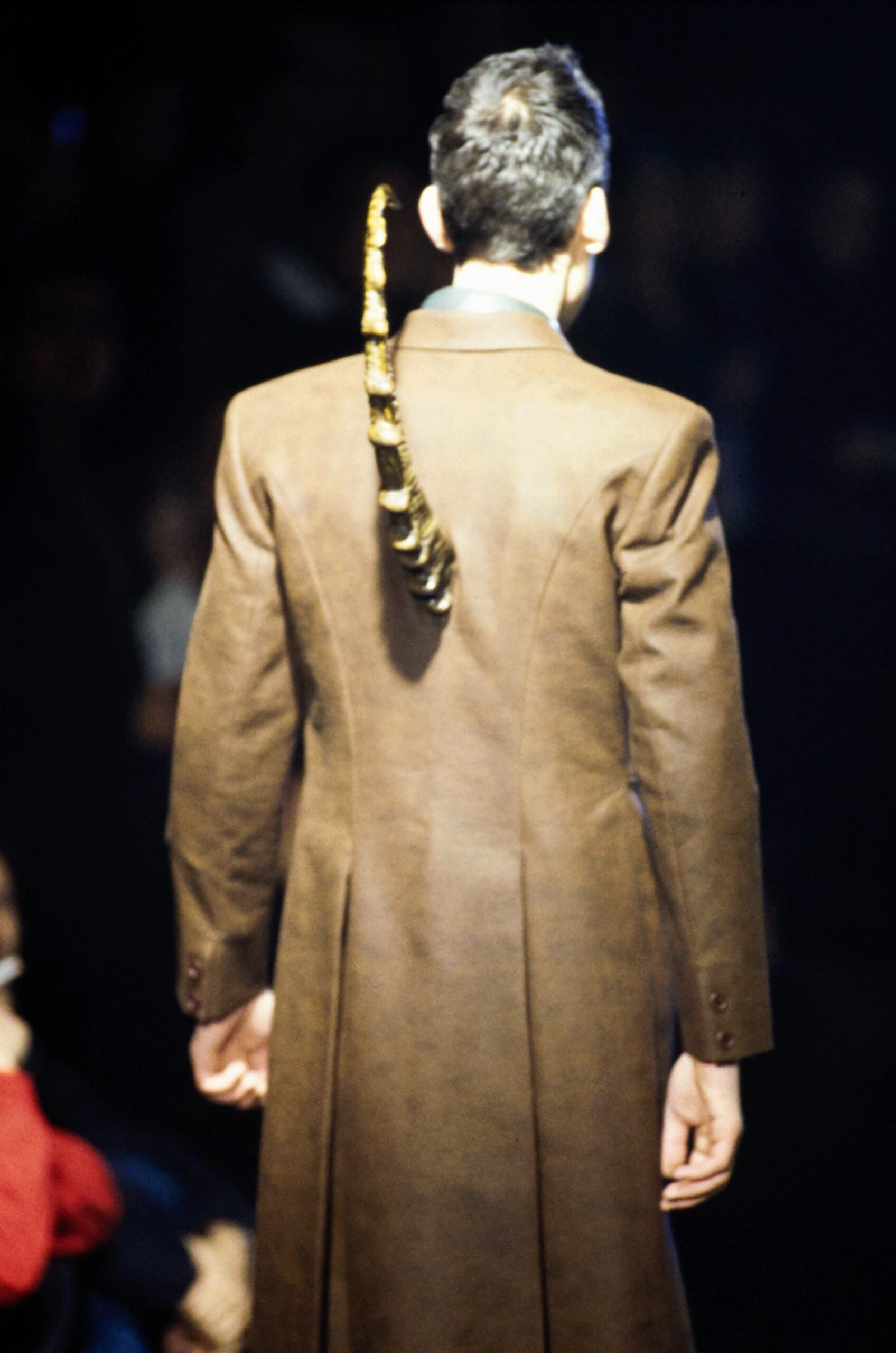 brown wool relaxed coat