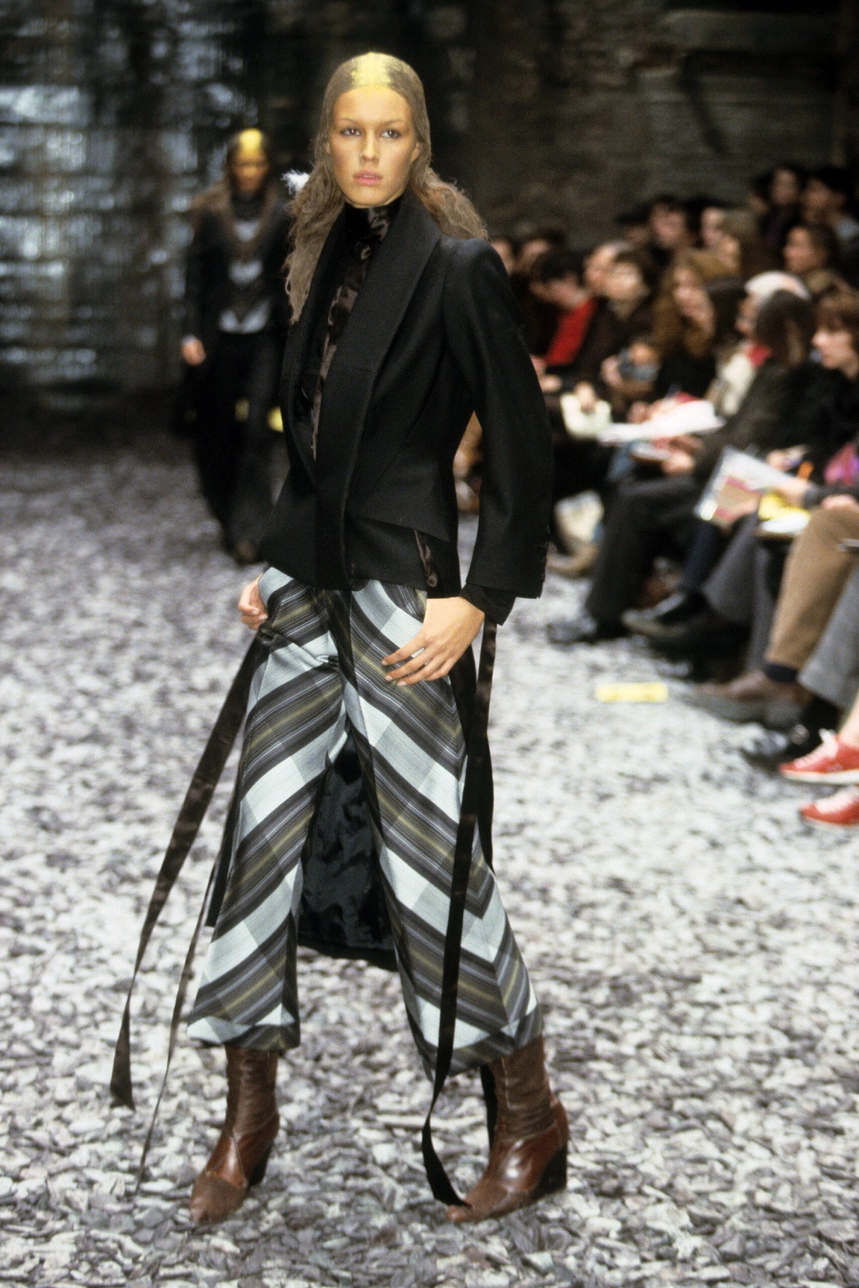 multi silk relaxed flared pants