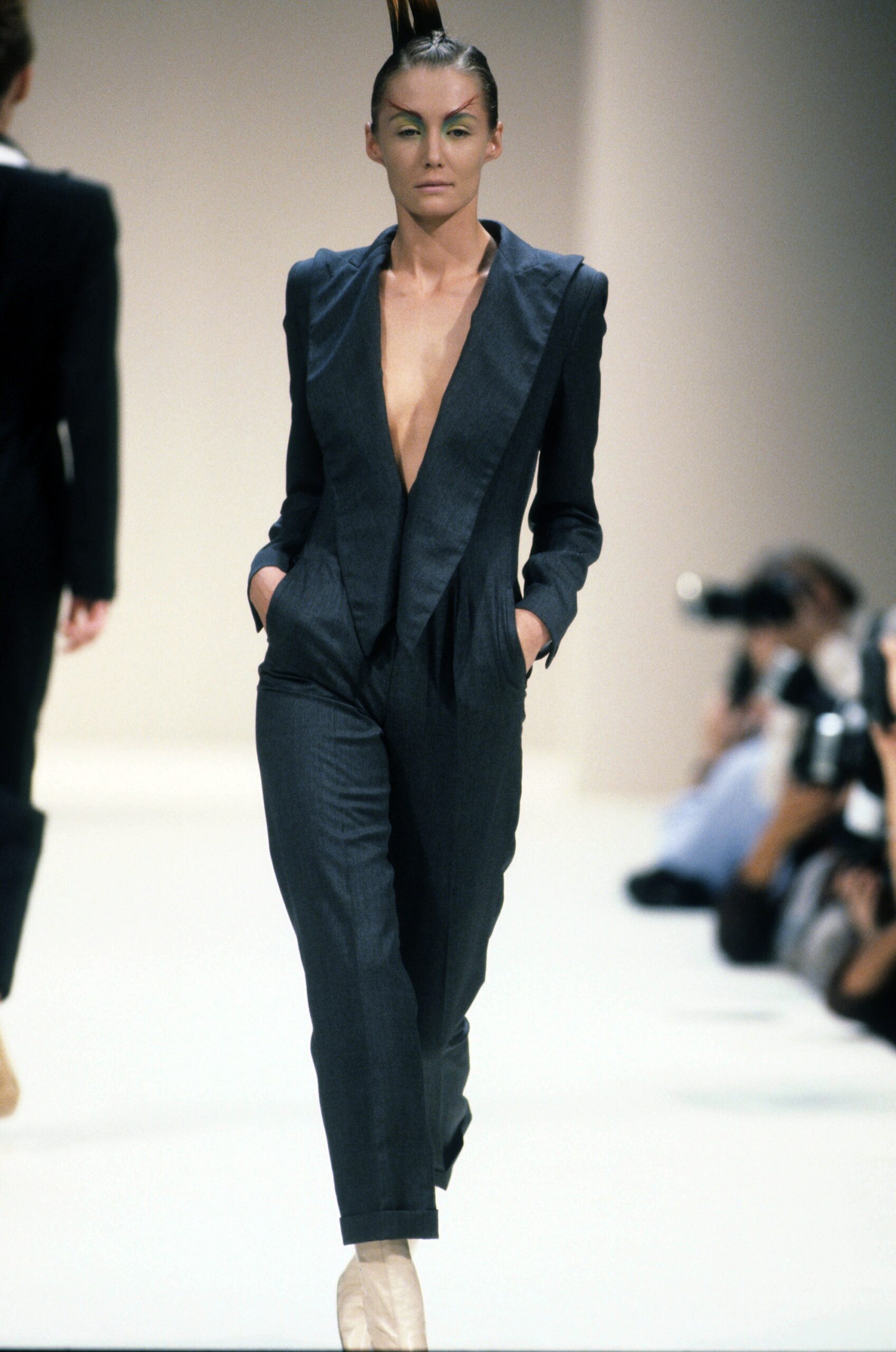 fitted gray cotton jumpsuit