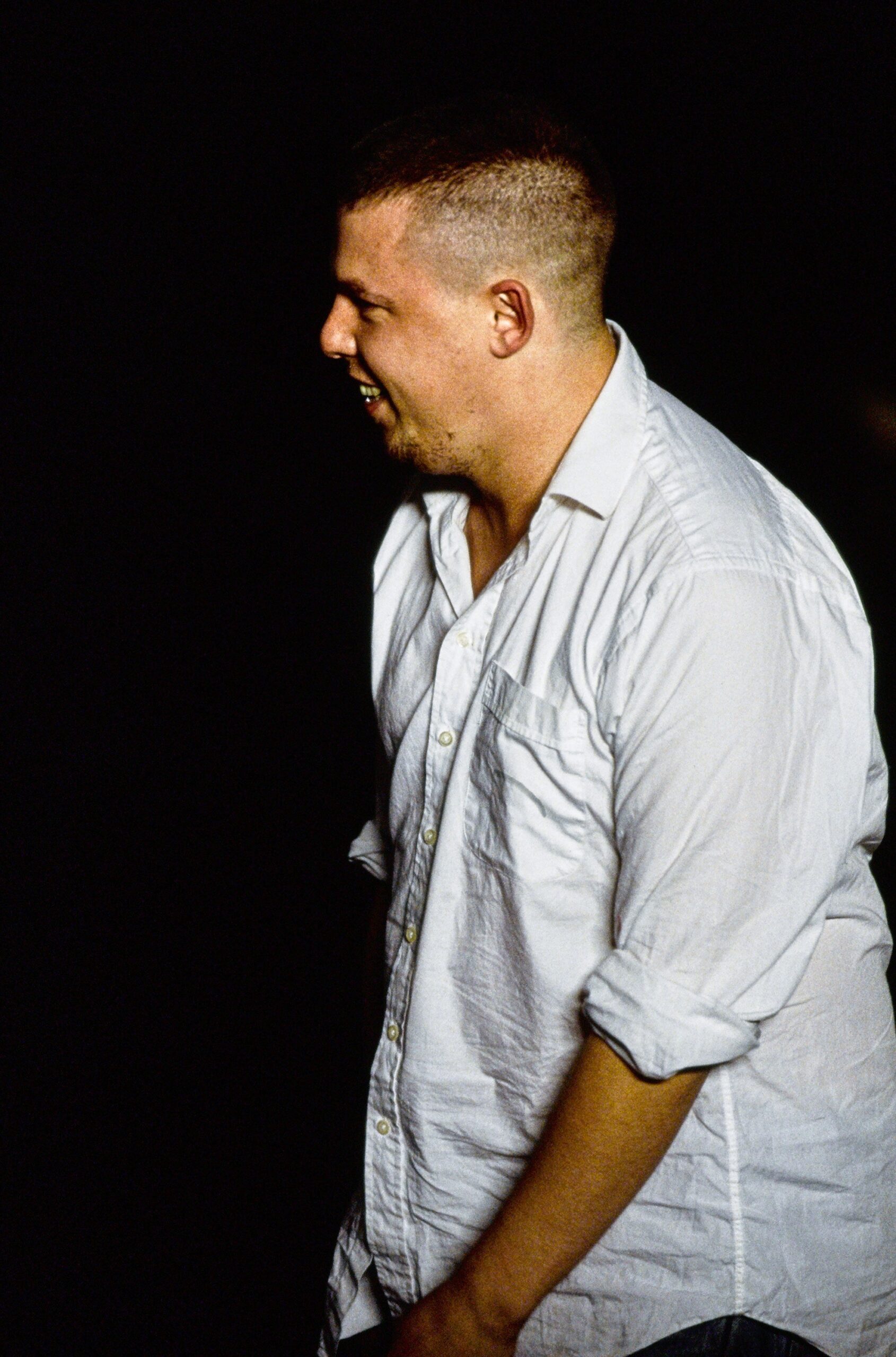 relaxed white cotton shirt