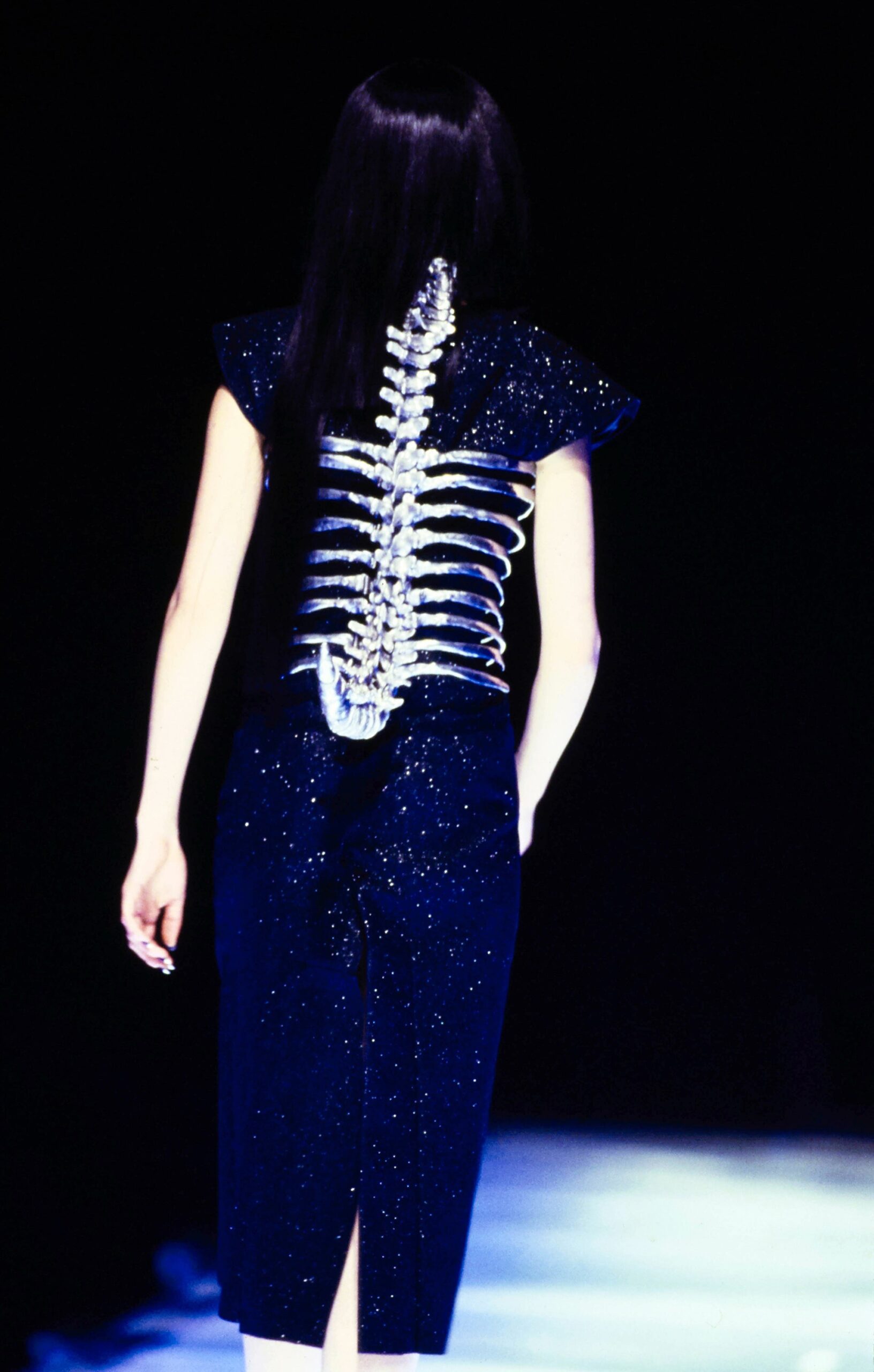 black velvet embellished midi dress